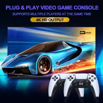 Consola Game Box Play 5 Inalámbrica Con Emuladores Clásicos Box-play5